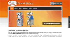 Desktop Screenshot of geminikitchen.com